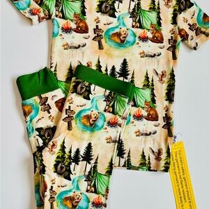 NWT Bamboo Kids Set size 2T super Cute